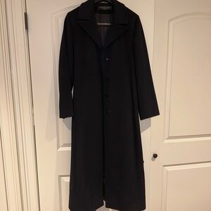 Black Trench Coat Classic Streamlined Design